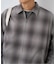 オンブレチェック ZIPUP SHIRTS BZ