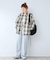 オンブレチェック ZIPUP SHIRTS BZ