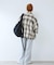 オンブレチェック ZIPUP SHIRTS BZ