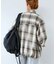 オンブレチェック ZIPUP SHIRTS BZ