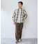 オンブレチェック ZIPUP SHIRTS BZ