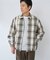 オンブレチェック ZIPUP SHIRTS BZ