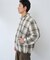 オンブレチェック ZIPUP SHIRTS BZ