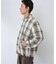 オンブレチェック ZIPUP SHIRTS BZ