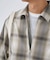 オンブレチェック ZIPUP SHIRTS BZ