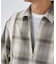 オンブレチェック ZIPUP SHIRTS BZ