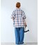 オンブレチェック ZIPUP SHIRTS BZ