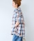 オンブレチェック ZIPUP SHIRTS BZ