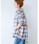 オンブレチェック ZIPUP SHIRTS BZ