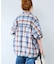 オンブレチェック ZIPUP SHIRTS BZ