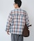 オンブレチェック ZIPUP SHIRTS BZ