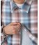 オンブレチェック ZIPUP SHIRTS BZ