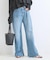 ウォッシャブル / DU JOUR / デュ ジュール PIN SEAM TAPER JEAN
