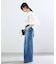 リネンメッシュ ラッフルブラウス