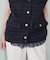 Sleeveless tweed Jacket