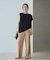 Sleeveless gather TEE