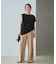Sleeveless gather TEE