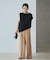 Sleeveless gather TEE