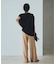 Sleeveless gather TEE