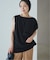 Sleeveless gather TEE