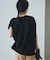 Sleeveless gather TEE