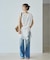 Sleeveless gather TEE