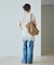 Sleeveless gather TEE