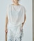 Sleeveless gather TEE