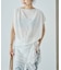 Sleeveless gather TEE