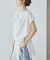 Sleeveless gather TEE