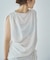 Sleeveless gather TEE