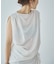 Sleeveless gather TEE