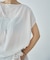 Sleeveless gather TEE