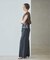 Sleeveless gather TEE