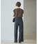 Sleeveless gather TEE