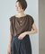Sleeveless gather TEE