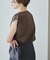 Sleeveless gather TEE