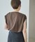 Sleeveless gather TEE
