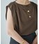 Sleeveless gather TEE