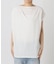 Sleeveless gather TEE