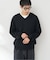SILK MIX V NECK PULLOVER