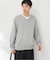 SILK MIX V NECK PULLOVER