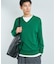 SILK MIX V NECK PULLOVER
