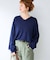 SILK MIX V NECK PULLOVER