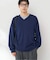 SILK MIX V NECK PULLOVER