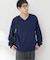 SILK MIX V NECK PULLOVER