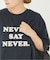 JS  FES NEVER  LOGO Tシャツ