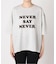 JS  FES NEVER  LOGO Tシャツ