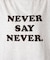 JS  FES NEVER  LOGO Tシャツ