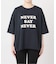 JS  FES NEVER  LOGO Tシャツ